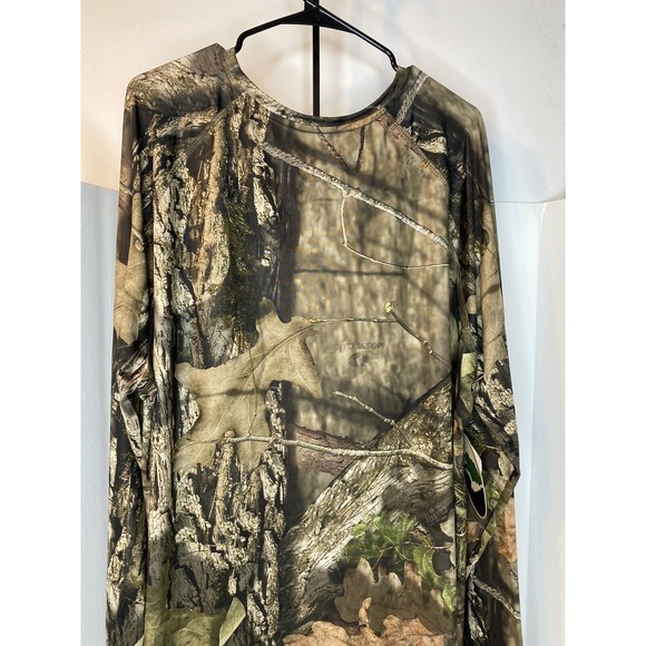 Mossy Oak Long Sleeve Polyester Tee Camo Hunting 2XL Took tag off to wash - Picture 12 of 16